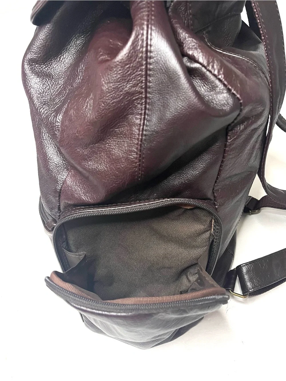 Amerileather Jumbo Dark Brown Leather Backpack - Unisex
